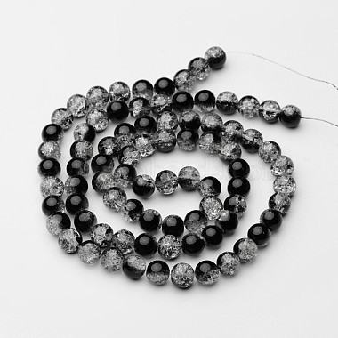 Chapelets de perles en verre craquelé(X-CCG-Q002-10mm-11)-2