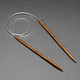 Резиновые провода бамбуковые круговой вязальные спицы(TOOL-R056-3.75mm-02)-1