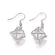 Natural Quartz Crystal Dangle Earrings(EJEW-K080-A04)-2