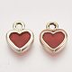 Light Gold Plated Alloy Charms(ENAM-T009-10A)-2