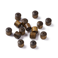 Natural African Padauk Wood Beads, Column, Coconut Brown, 8x8mm, Hole: 1.6mm, about 1400pcs/500g(WOOD-M005-01)