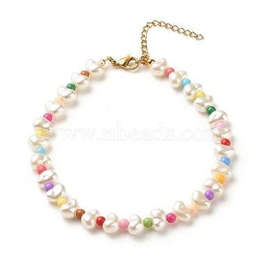 Bracelets et bracelets de cheville et colliers de perles en plastique abs et de perles acryliques(SJEW-JS01238)-5