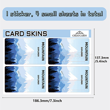 Autocollants de carte imperméables en plastique PVC(DIY-WH0432-003)-2