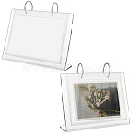 6 Inch Acrylic Calendar Photos Album, Desktop Mini Photo Stand, 17 Sheets Inner Pages Photo Albums with 34 Pockets, Clear, 55x196mm(AJEW-WH0010-92)