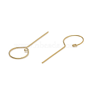 Brass Head Pins, for Ghost Witch Baroque Pearl Making, Real 18K Gold Plated, 40x15mm(BAPE-PW0001-12D-G)