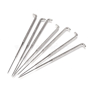 Iron Felting Needles, Platinum, 7.9cm(NEED-D009-A)