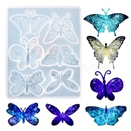 DIY Butterfly Ornament Silicone Molds, Resin Casting Molds, for UV Resin & Epoxy Resin Craft Making, White, 108x88.5x8mm, Inner Diameter: 12~29x38~45mm(X-DIY-E055-20)