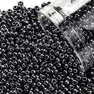 TOHO Round Seed Beads, Japanese Seed Beads, (90) Metallic Amethyst Gun Metal, 11/0, 2.2mm, Hole: 0.8mm, about 50000pcs/pound(SEED-TR11-0090)