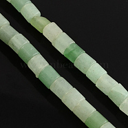 Natural Green Aventurine Stone Bead Strands, Column, 6x6mm, Hole: 1mm, about 66pcs/strand, 15.7 inch(G-R187-18)