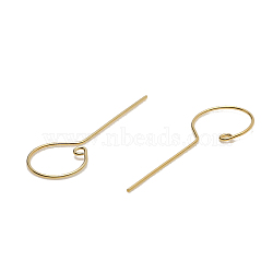 Brass Head Pins, for Ghost Witch Baroque Pearl Making, Real 18K Gold Plated, 40x15mm(BAPE-PW0001-12D-G)
