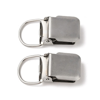 Non-Tarnish 304 Stainless Steel Clasps, Stainless Steel Color, 59.5x29.5x16mm, Hole: 18x24mm