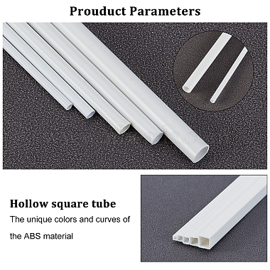 40Pcs 10 Style ABS Plastic Hollow Tubes(AJEW-OC0003-06)-4