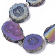 Electroplated Natural Quartz Beads Strands(G-R461-04C)-1