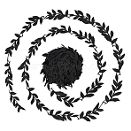 Polyester Lace Leaf Ribbon, Trimming for Wedding Dress Decoration, Black, 1-1/8 inch(28mm)(OCOR-WH0082-514B)