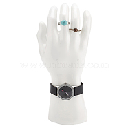 PP Plastic Mannequin Right Hand Watch Display Holder, Jewelry Bracelet Gloves Ring Necklace Display Organizer Stand, White, 10.8x6.7x24.2cm(ODIS-WH0070-12A)