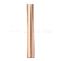 Beech Wood Sticks, Round Dowel Rod, for Braiding Tapestry, Column, PeachPuff, 300x6mm(DIY-WH0325-96D)