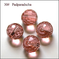 K9 Glass, Imitation Austrian Crystal Beads, Grade AAA, Faceted(128 Facets), Round, Light Salmon, 10mm, Hole: 0.9~1mm(SWAR-F073-10mm-30)