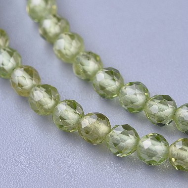 Natural Peridot Beaded Necklaces(NJEW-K114-A-A17)-2
