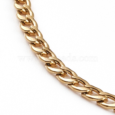 304 Stainless Steel Curb Chains Necklaces(NJEW-JN03280-01)-2