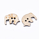 2-Hole Carved Wooden Buttons(BUTT-T007-035)-2