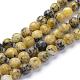 Natural Yellow Turquoise(Jasper) Beads Strands(G-R345-6mm-44)-1