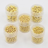Golden Round Iron Spacer Beads(IFIN-X0001-G-B)