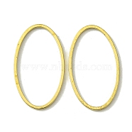 Brass Linking Rings, Oval, Raw(Unplated), 24x14x1mm, Inner Diameter: 22x12mm(KK-B085-08C-02)