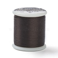 MIYUKI Beading Nylon Thread B, 330 DTEX/0.203mm/0.008", for Seed Beads, #6, Coffee, 0.16mm, 55 yards(50 meters)/roll(NWIR-B001-06)