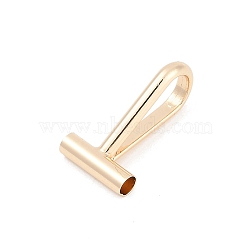 Brass Transfer, Real 14K Gold Plated, 22x12x9mm, Hole: 3mm(KK-U051-07G)