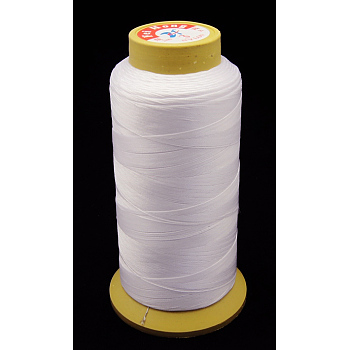 Nylon Sewing Thread, 12-Ply, Spool Cord, White, 0.6mm, 150yards/roll