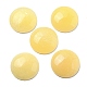 cabochons jaunes naturels de jade(G-C115-02B-31)-1