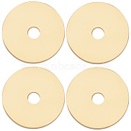 550Pcs Brass Spacer Beads, Long-Lasting Plated, Disc, Real 18K Gold Plated, 6x0.5mm, Hole: 1mm(KK-CN0002-48)