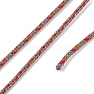 Braided Round Steel Wire, for DIY Bracelets, Colorful, 3.2mm(OCOR-D300-06)