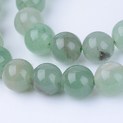 Natural Green Aventurine Beads Strands, Round, 12~12.5mm, Hole: 1.5mm, about 30pcs/strand, 15.5 inch(X-G-Q462-12mm-20)