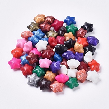 Sealing Wax Particles, for Retro Seal Stamp, Star, Mixed Color, 12mm, about 900pcs/500g