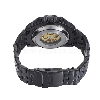 Alloy Watch Head Mechanical Watches(WACH-L044-01A-GB)-3