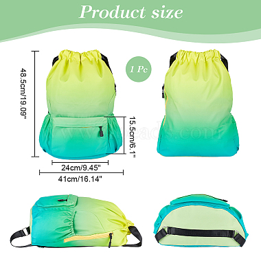 Oxford Cloth Drawstring Waterproof Backpack(ABAG-WH0032-65B)-2