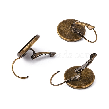 Brass Leverback Earring Findings(KK-C1244-16mm-AB-NR)-3