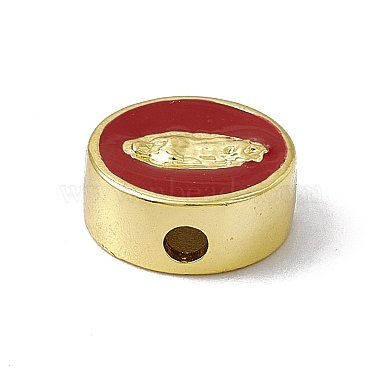 Real 18K Gold Plated Brass Enamel Beads(KK-A170-02G-01)-2