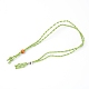 Adjustable Braided Waxed Cord Macrame Pouch Necklace Making(MAK-WH0009-02I)-1