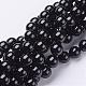 Natural Black Onyx Round Beads Strands(GSR10mmC097)-1