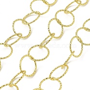 304 Stainless Steel Link Chains, Round, Soldered, Cadmium Free & Lead Free, with Spool, Real 24K Gold Plated, 13x1mm(CHS-H034-05G-01)