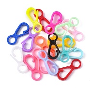 Plastic Lobster CLaw Clasps, Mixed Color, 33x15.5x4.5mm, Hole: 7.5mm(KY-D012-M)