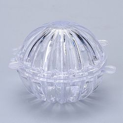 Plastic Candle Molds, for Candle Making Tools, Cactus Shape, Clear, 104.5x104x68mm, Hole: 33mm, Inner Diameter: 74mm(DIY-I035-08)