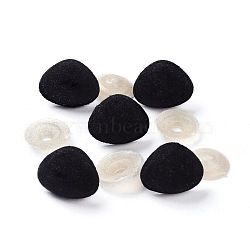 (Defective Closeout Sale)Flocky Plastic Doll Safety Noses, Toy Accessories, Nose, Black, 22x26x21mm, Pin: 6mm(DIY-XCP0001-48)