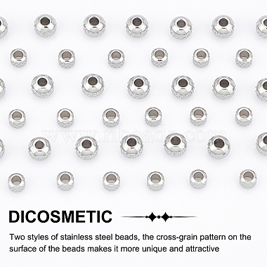 dicosmétique 200pcs 2 style 304 perles en acier inoxydable(STAS-DC0005-27)-4