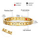 SHEGRACE Stainless Steel Watch Band Bracelets(JB654B)-3