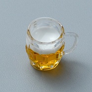 Resin Mini Dollhouse Beer Simulation Food, for Dollhouse Props Decoration Accessories, Goldenrod, 11.5x16.5x14mm(RESI-WH0029-31)