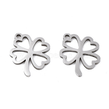 Stainless Steel Color Clover 201 Stainless Steel Charms