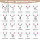 20Pcs 20 Style Cowboy Theme Alloy Wine Glass Charms with Glass Beads(AJEW-BC0003-77)-2